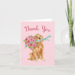 Golden Retriever Merci Cartes