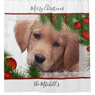 Golden Retriever Merry Christmas - Cute Puppy Dog