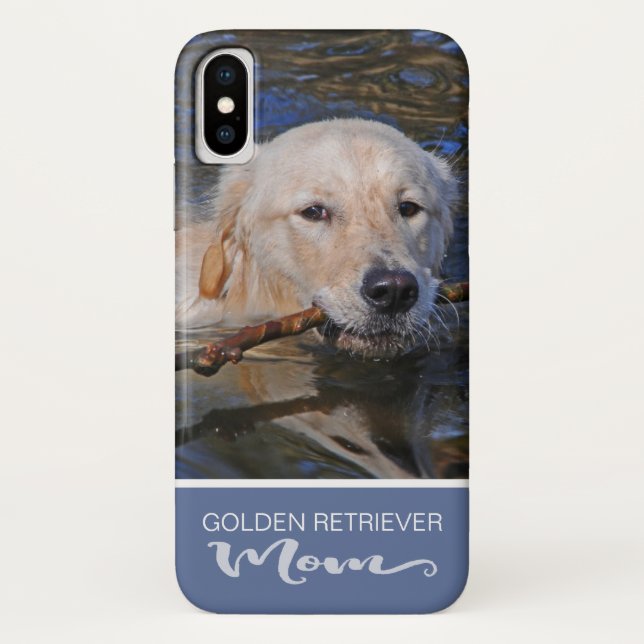 Golden Retriever Mom Add Your Dog Photo Case-Mate iPhone Case (Back)