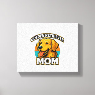 Golden Retriever Mom – Cute Dog Lover Design Canvas Print