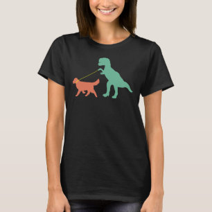 Golden Retriever Mom Dinosaur Cute Golden Retrieve T-Shirt