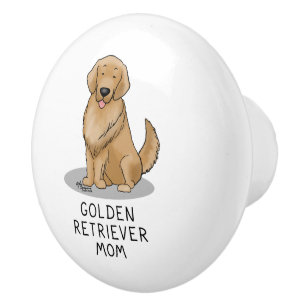 Golden Retriever Mom - Dog Mom Ceramic Knob
