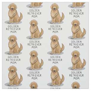 Golden Retriever Mom - Dog Mom Fabric