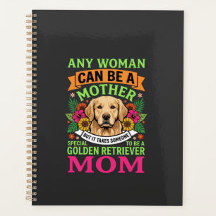 Golden Retriever Mom Floral Dog Lover Planner