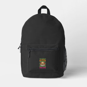 Golden Retriever Mom Floral Dog Lover Printed Backpack