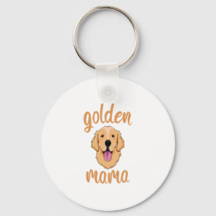 Golden Retriever Mom  Keychain