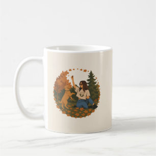 Golden Retriever Mom Life Autumn Adventure  Coffee Mug