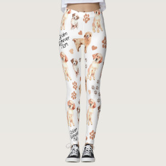 Golden Retriever Mom Pattern Leggings