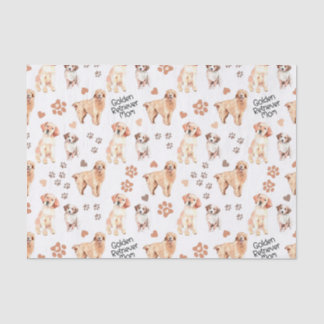 Golden Retriever Mom Pattern Tissue Paper
