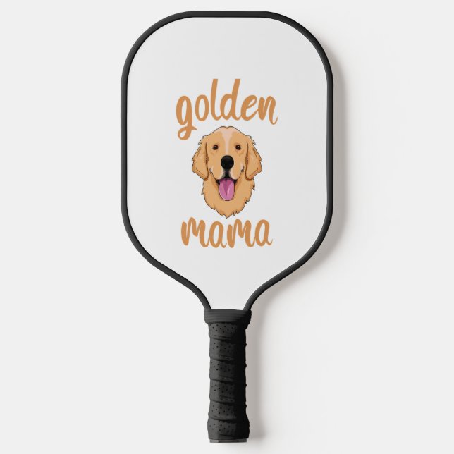 Golden Retriever Mom  Pickleball Paddle (Front)