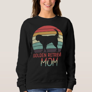 Golden Retriever Mom Retro Vintage Distressed Sweatshirt
