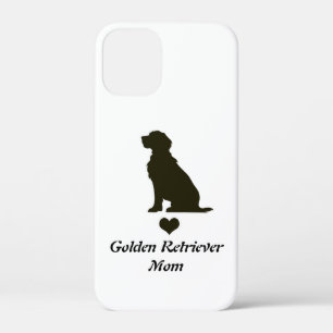 Golden Retriever Mom Silhouette Heart T-Shirt Dog iPhone 12 Mini Case