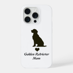 Golden Retriever Mom Silhouette Heart T-Shirt Dog  iPhone 15 Pro Case