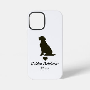 Golden Retriever Mom Silhouette Heart T-Shirt Dog iPhone 12 Mini Case