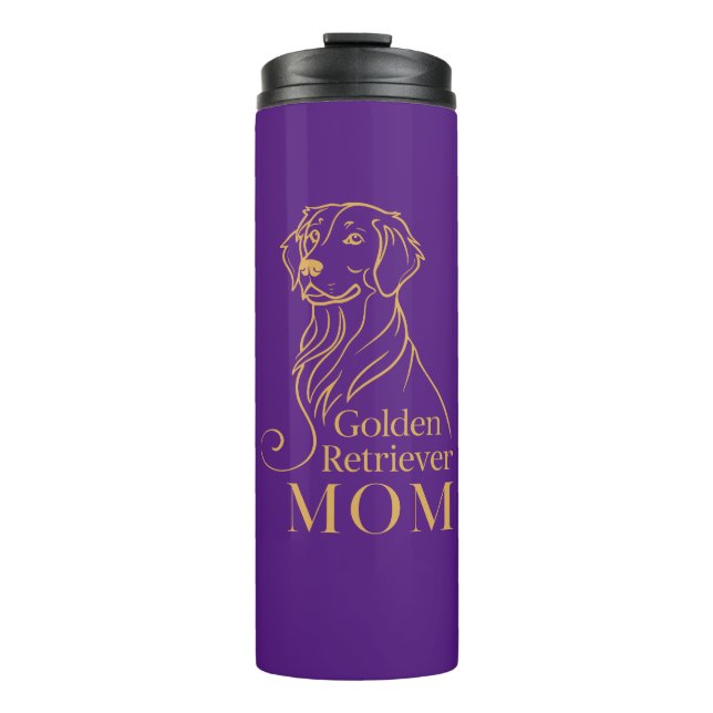 Golden Retriever Mom Thermal Tumbler (Front)