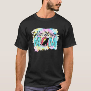 Golden Retriever Mom Tie Dye Dog Mom T-Shirt