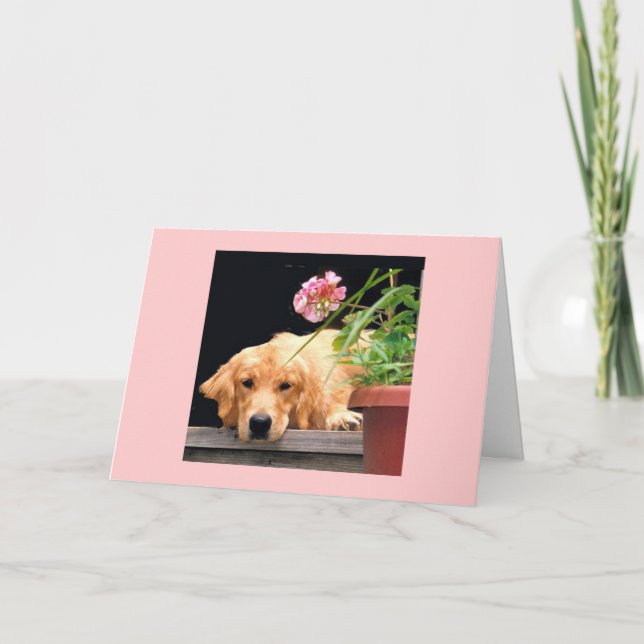 Golden Retriever Mon Coeur Est Votre Carte (Devant)