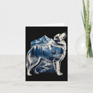 Golden retriever moon mountain forest exposure card