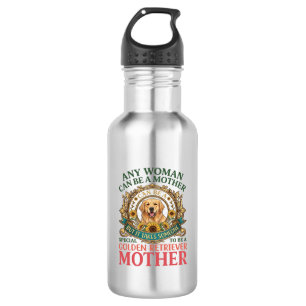 Golden Retriever Mother Dog Sunflowers Bees_1 532 Ml Water Bottle