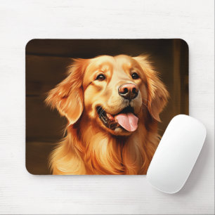 Golden retriever mouse pad