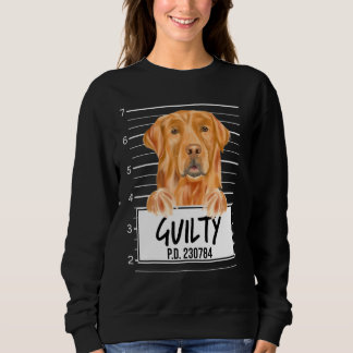 Golden Retriever Mugshot Guilty Dog Sweatshirt