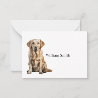 Golden Retriever Note Card