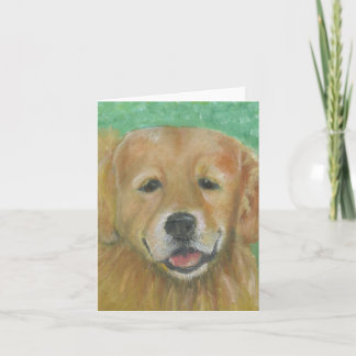 Golden Retriever Note Card