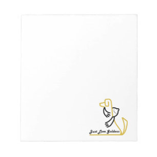Golden Retriever Notepad, Just Love Goldens Notepad