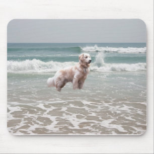 Golden Retriever Ocean Mousepad