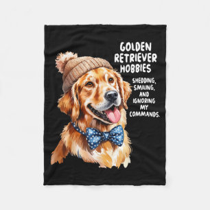 Golden Retriever Outfit Idea For Women & Retri Fleece Blanket
