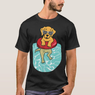 Golden Retriever Owner Pool Party Float Dog T-Shirt