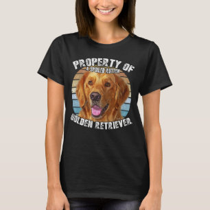Golden Retriever Owner Retro Property Of T-Shirt