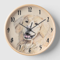 Golden Retriever Painting - Cute Original Dog Art