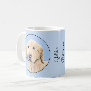 Golden Retriever Painting - Cute Original Dog Art Coffee Mug