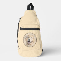 Golden Retriever Painting Cute Original Dog Art