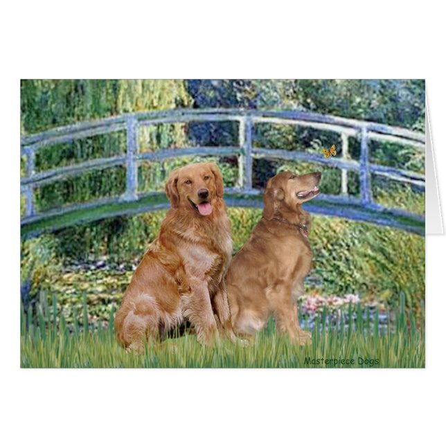 Golden Retriever Pair 1 - Pont Lily (Devant horizontal)