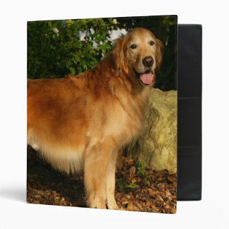 Golden Retriever Panting Binder