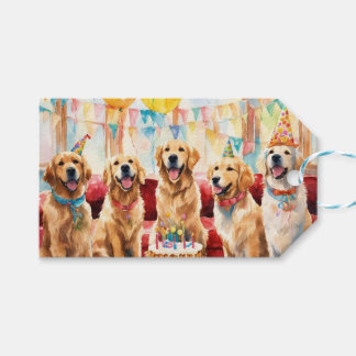 Golden retriever Party Gift Tags
