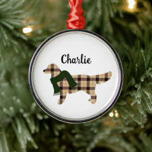Golden Retriever Personalized Christmas Ornament