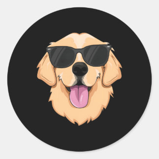Golden Retriever Pet Classic Round Sticker