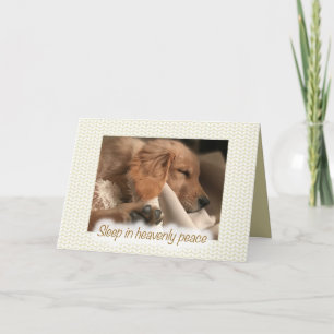 Golden Retriever Pet Dog Paix Carte de Noël