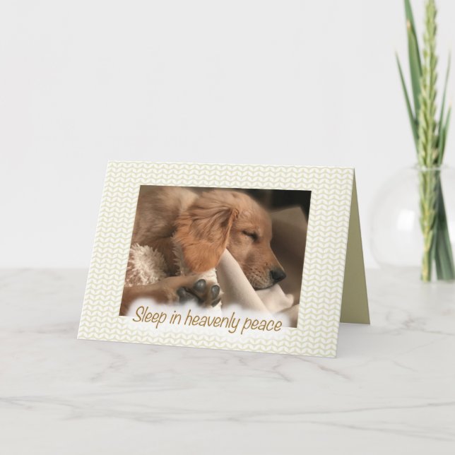 Golden Retriever Pet Dog Paix Carte de Noël (Devant)