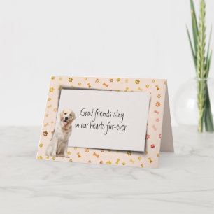 Golden Retriever Pet Loss Sympathy Card