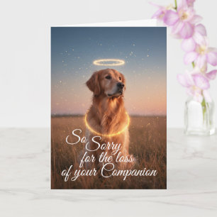Golden Retriever Pet Sympathy Card