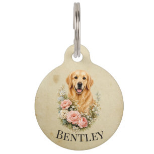 Golden Retriever Pet Tag