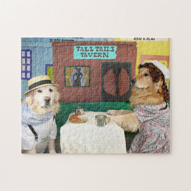 Golden Retriever Pioneers Jigsaw Puzzle (Horizontal)
