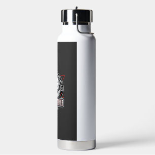 Golden Retriever Plans Dog Badge Design Water Bottle
