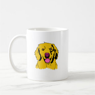 Golden Retriever Pop Art Coffee Mug