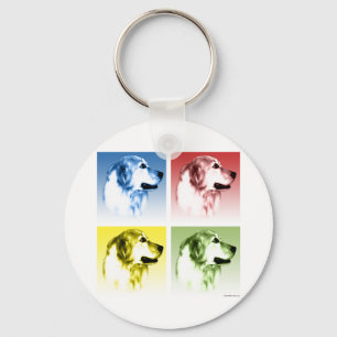 Golden Retriever Pop Keychain