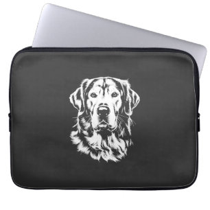 Golden Retriever Portrait  Minimalist Apparel Laptop Sleeve